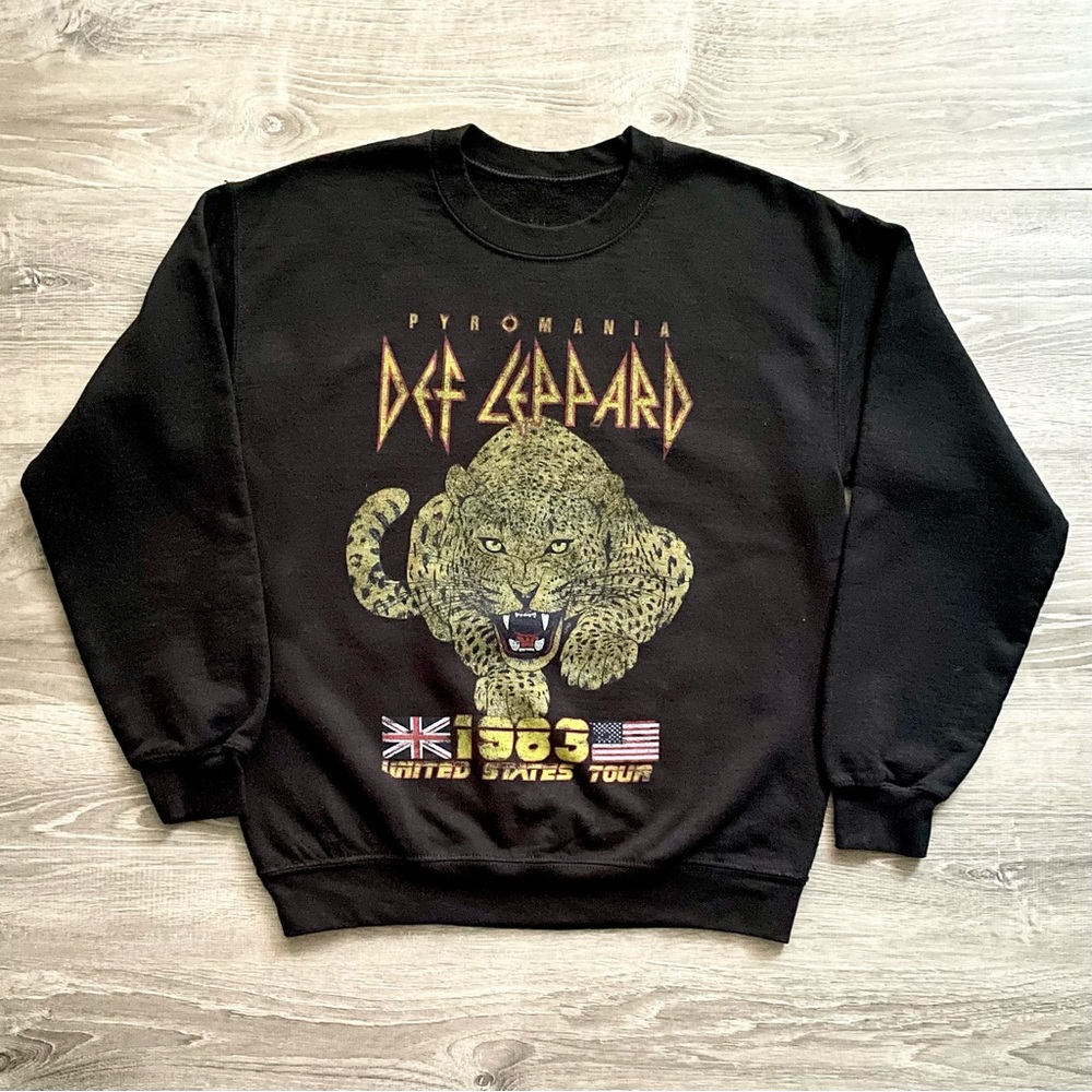 Vintage Def Leppard Pyromania 1983 U.S. Tour Sweatshirt